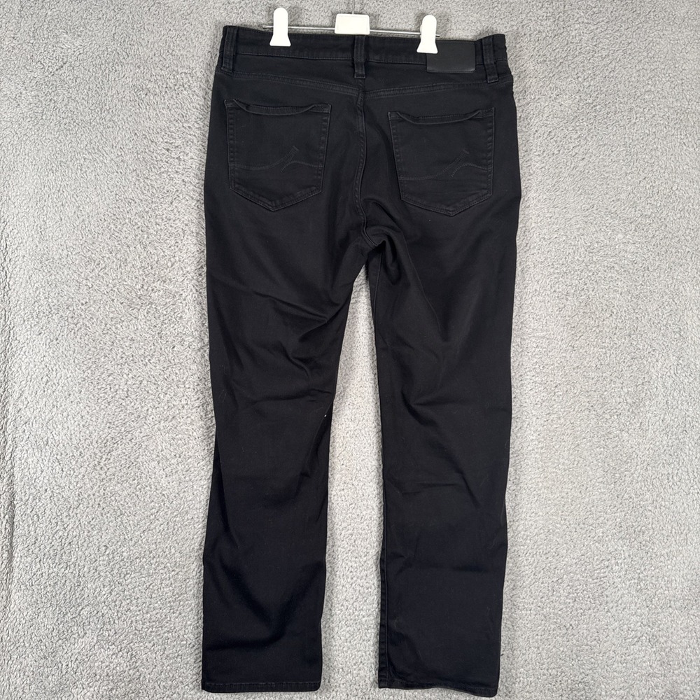 34 Heritage Charisma Pants Mens 36x30 Black Chino Classic Stretch Comfort Pocket - Picture 8 of 10